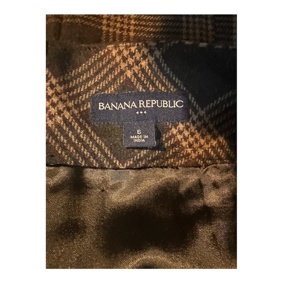 Banana Republic wool lined skirt. Bien and tan size 6! - Picture 3 of 5